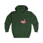 Sudadera con capucha y cremallera - Verde botella - Camiseta «Qui pets envia» Sudadera con capucha y cremallera - Verde botella - Camiseta «Qui pets envia»