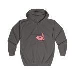 Sudadera con capucha y cremallera - Gris acero - Camiseta «Qui pets envia» Sudadera con capucha y cremallera - Gris acero - Camiseta «Qui pets envia»