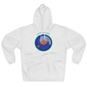 Sudadera con capucha cerrada - Blanco - Camiseta «Estic pel món redó»