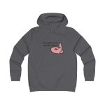 Sudadera universitaria mujer - Gris marengo - Camiseta «Qui pets envia»