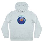 Sudadera con capucha King - Azul cielo puro - Camiseta «Estic pel món redó»