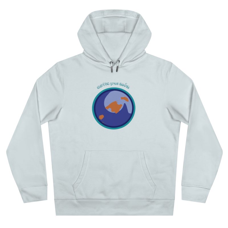 Sudadera con capucha King - Azul cielo puro - Camiseta «Estic pel món redó»