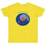 Camiseta punto liso - Amarillo solar - Camiseta «Estic pel món redó»