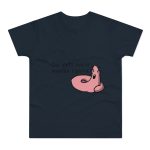 Camiseta hombre punto liso - Azul marino - Camiseta «Qui pets envia» Camiseta hombre punto liso - Azul marino - Camiseta «Qui pets envia»