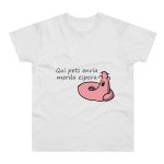 Camiseta hombre punto liso - Blanco - Camiseta «Qui pets envia» Camiseta hombre punto liso - Blanco - Camiseta «Qui pets envia»