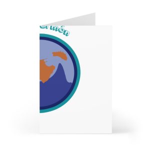 Tarjetas de felicitacion (7 uds.) - Camiseta «Estic pel món redó»