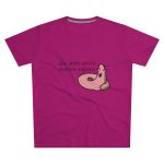 Camiseta hombre corte moderno - Rosa oscuro - Camiseta «Qui pets envia»