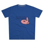 Camiseta hombre corte moderno - Azul royal intenso - Camiseta «Qui pets envia»