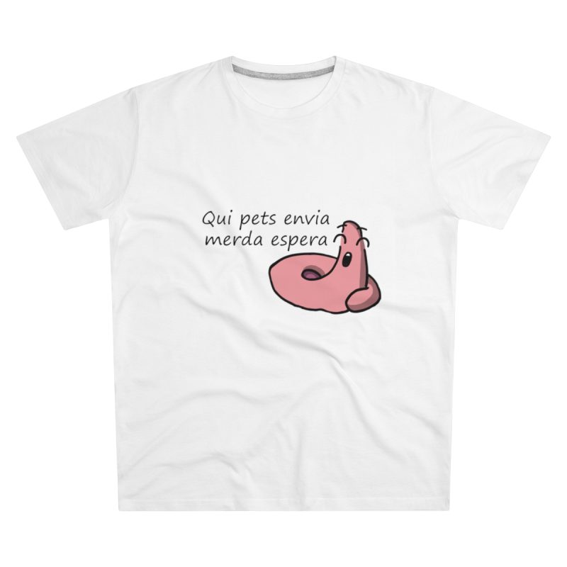 Camiseta hombre corte moderno - Blanco - Camiseta «Qui pets envia»