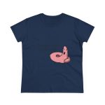 Camiseta mujer algodon medio - Azul marino - Camiseta «Qui pets envia» Camiseta mujer algodon medio - Azul marino - Camiseta «Qui pets envia»