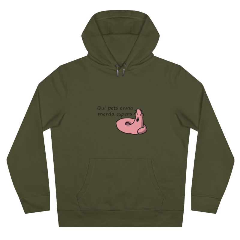 Sudadera con capucha King - Caqui - Camiseta «Qui pets envia»