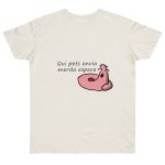 Camiseta punto liso - Natural - Camiseta «Qui pets envia»