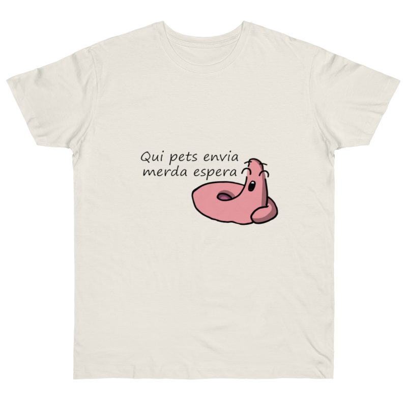 Camiseta punto liso - Natural - Camiseta «Qui pets envia»