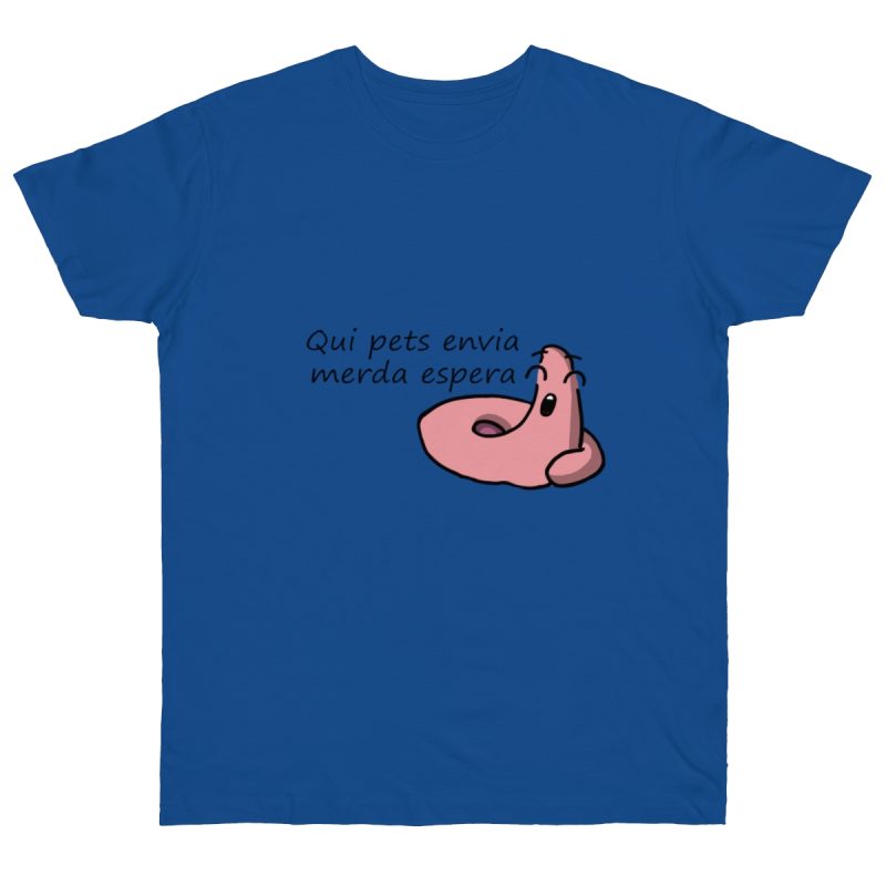 Camiseta punto liso - Azul royal intenso - Camiseta «Qui pets envia»