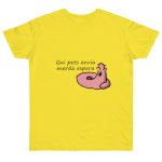 Camiseta punto liso - Amarillo solar - Camiseta «Qui pets envia»