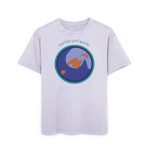 Camiseta oversize lavado acido - Lila suave - Camiseta «Estic pel món redó»