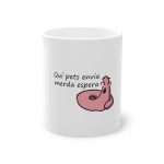Taza estandar 325 ml - Blanco - Camiseta «Qui pets envia»