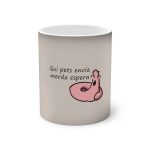 Taza magica que cambia de color - Negro - Camiseta «Qui pets envia»