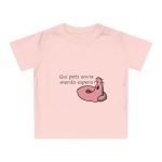 Camiseta de bebe - Rosa empolvado - Camiseta «Qui pets envia» Camiseta de bebe - Rosa empolvado - Camiseta «Qui pets envia»