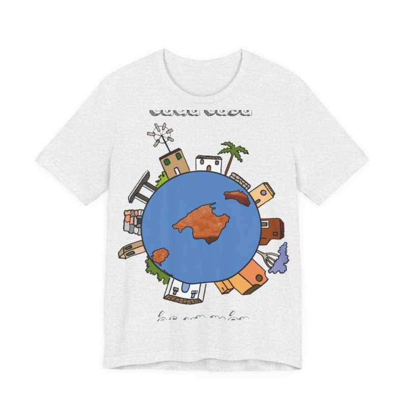 Camiseta jersey manga corta - Gris ceniza - Camiseta «Cada casa és un món»
