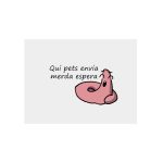 Panel de aluminio - Camiseta «Qui pets envia»