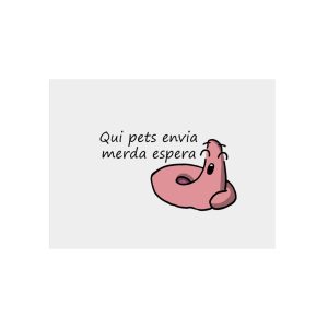 Panel de aluminio - Camiseta «Qui pets envia»