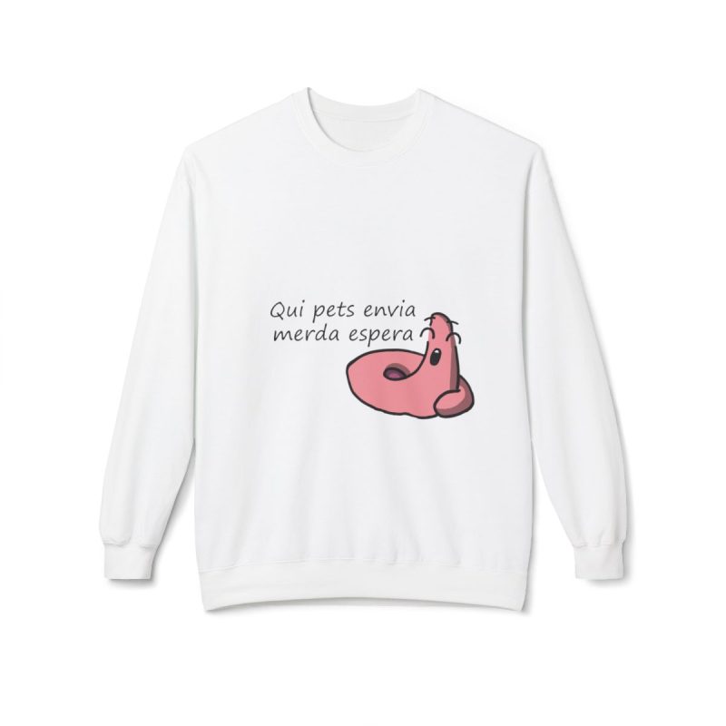 Sudadera Softstyle cuello redondo - Blanco - Camiseta «Qui pets envia»