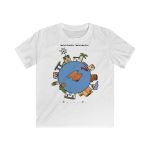 Camiseta infantil Softstyle - Blanco - Camiseta «Cada casa és un món»