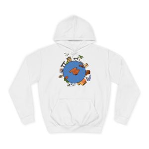 Sudadera universitaria - Blanco artico - Camiseta «Cada casa és un món»