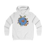 Sudadera universitaria mujer - Blanco artico - Camiseta «Cada casa és un món»