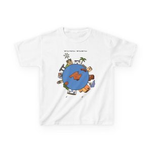 Camiseta infantil algodon grueso - Blanco - Camiseta «Cada casa és un món»