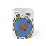 Taza de ceramica - Camiseta «Cada casa és un món»