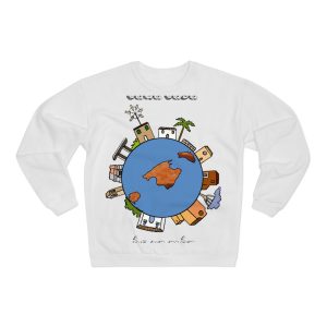 Sudadera cuello redondo premium - Blanco - Camiseta «Cada casa és un món»