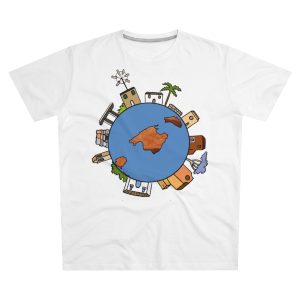 Camiseta hombre corte moderno - Blanco - Camiseta «Cada casa és un món»