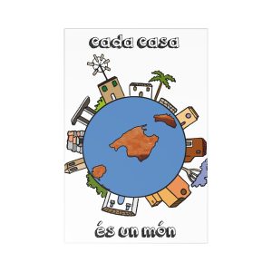 Postales (7 uds.) - Camiseta «Cada casa és un món»