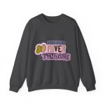 Sudadera cuello redondo - Gris oscuro jaspeado - Camiseta «Divendres, faves tendres»