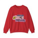 Sudadera cuello redondo - Rojo - Camiseta «Divendres, faves tendres»