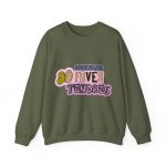Sudadera cuello redondo - Verde militar - Camiseta «Divendres, faves tendres»