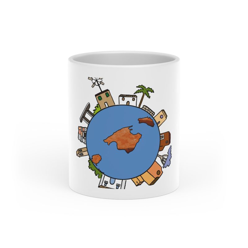 Taza con asa de corazon - Blanco - Camiseta «Cada casa és un món» Taza con asa de corazon - Blanco - Camiseta «Cada casa és un món»