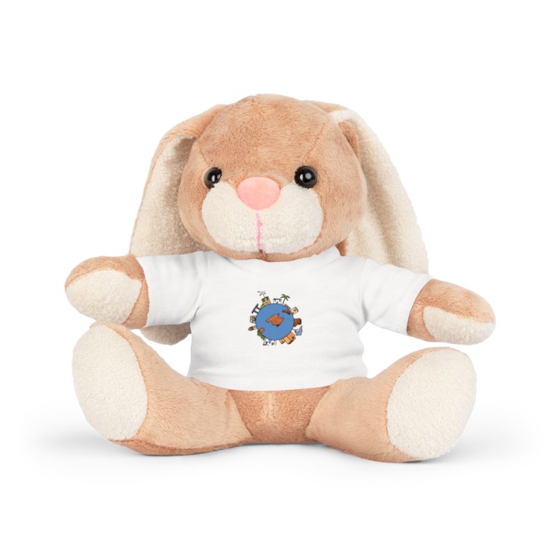 Peluche con camiseta - Blanco - Camiseta «Cada casa és un món» Peluche con camiseta - Blanco - Camiseta «Cada casa és un món»