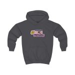 Sudadera con capucha infantil - Gris marengo - Camiseta «Divendres, faves tendres»