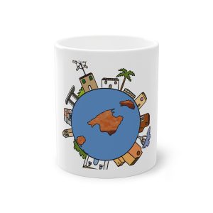 Taza estandar 325 ml - Blanco - Camiseta «Cada casa és un món»