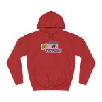 Sudadera universitaria - Rojo fuego - Camiseta «Divendres, faves tendres»