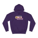 Sudadera universitaria - Morado - Camiseta «Divendres, faves tendres»