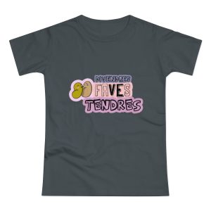 Camiseta mujer punto liso - Gris oscuro - Camiseta «Divendres, faves tendres»