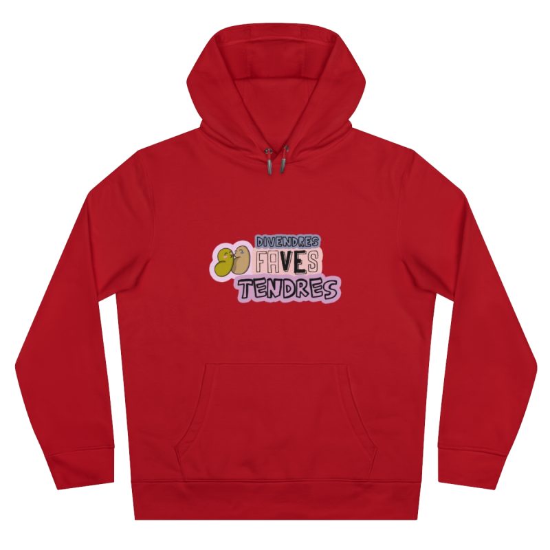 Sudadera con capucha King - Rojo - Camiseta «Divendres, faves tendres»