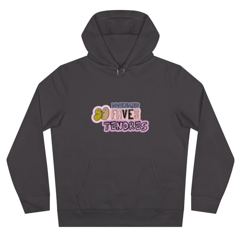 Sudadera con capucha King - Gris asfalto - Camiseta «Divendres, faves tendres»