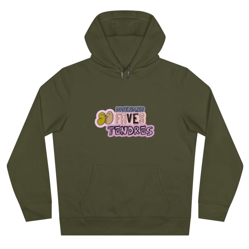 Sudadera con capucha King - Caqui - Camiseta «Divendres, faves tendres»