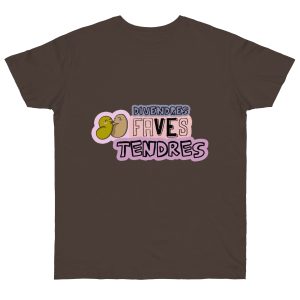 Camiseta punto liso - Marron oso - Camiseta «Divendres, faves tendres»