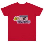 Camiseta punto liso - Rojo profundo - Camiseta «Divendres, faves tendres»